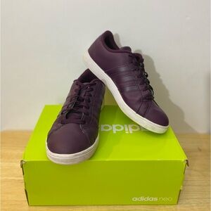Adidas Womens Baseline W Merlot Wine Purple Lace Up Sneakers Sz 7 AW5420